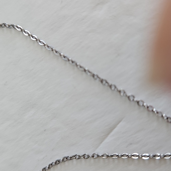 STERLING LEMODE Silver & Pearl Pendant on 15"L Necklace - Picture 4 of 7